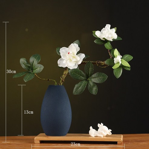 DFMEI Zisha Zen 꽃병 세라믹 수경 꽃꽂이 거실 가정 장식 티 테이블 작은 꽃꽂이 수예, 색깔3