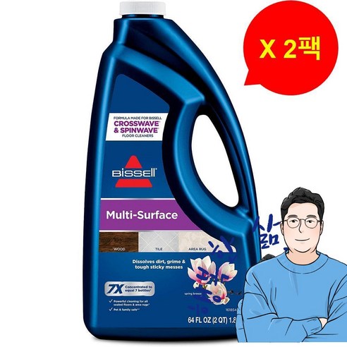 BISSELL 비셀 다목적 바닥 클리너 1.89L 2팩, 2개 비쎌프로맥스 Best Top5