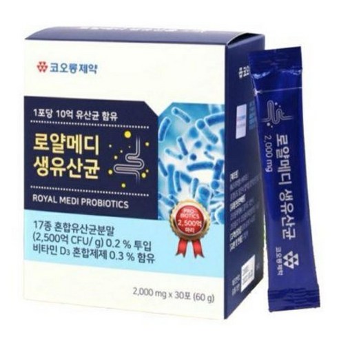 코오롱 로얄메디 생유산균 30포, 60g, 1개
