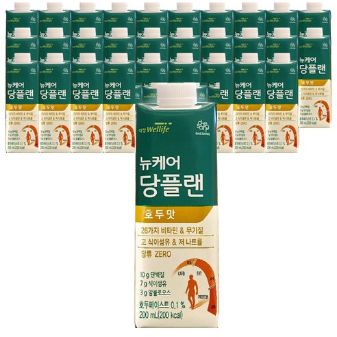 대상웰라이프 뉴케어 당플랜 당뇨환자영양식, 20개, 200mg