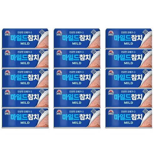 사조 마일드참치 안심따개, 150g, 15개