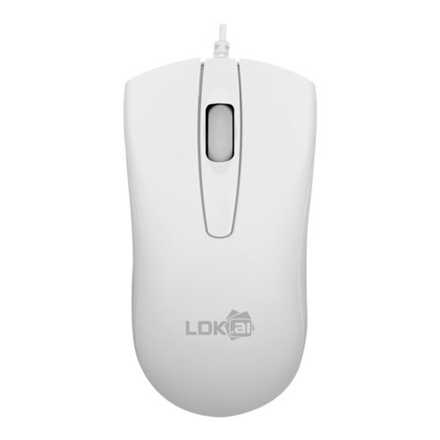 Xzante LDKAI Q3 유선 마우스 USB 노트북 데스크탑 컴퓨터 게임 홈 오피스 사무실에 적합한 광학 마우스(화이트), 하얀, ABS