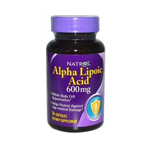 NATROL ALPHA LIPOIC ACID 600MG 30 CAP EA-1 NATROL 알파 리포산 600MG 30정 EA-1, EA-1, 30 CAP,NATROL ALPHA LIP, 1개, 45.36g