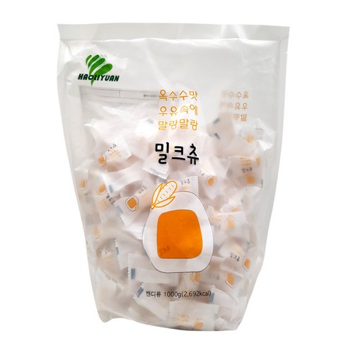   밀크츄 캔디 옥수수맛 1kg, 1개