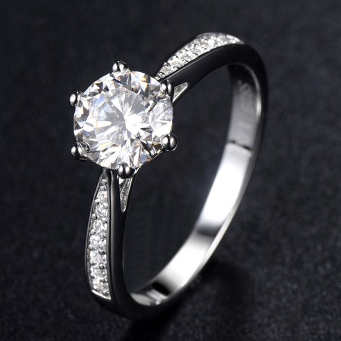 KORELAN s925 순은 다이아몬드 여성 결혼 반지