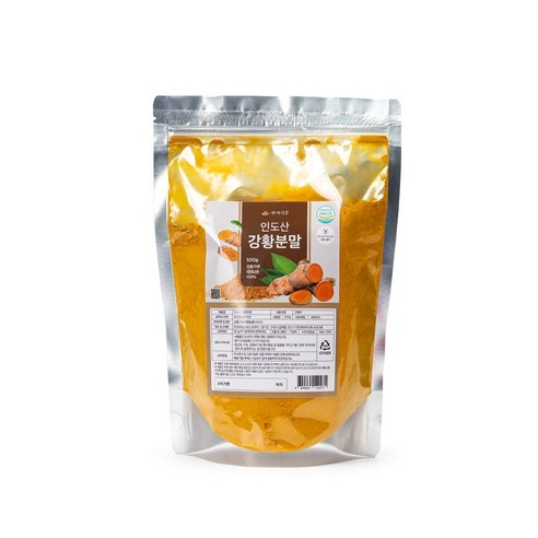 백세식품 강황가루 인도산 HACCP 인증제품, 5개, 500g