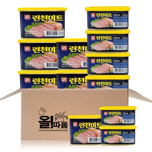 올따옴 한성런천미트 340g 6개+200g 6개, 1세트