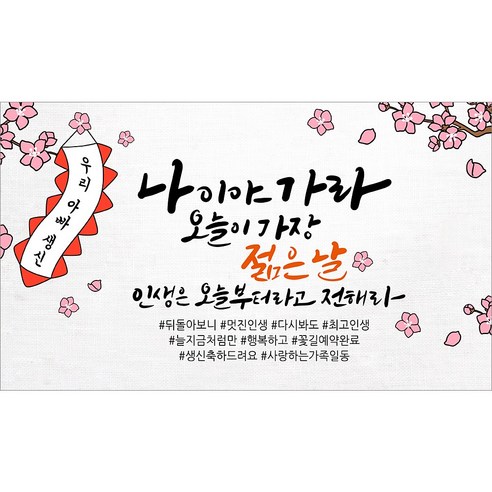 해피파티 아빠 아버지 생신 생일 현수막 11종, 7.나이야가라아빠생신