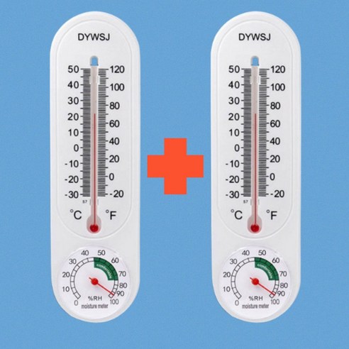 도도이츠 1+1 온도계 습도계 아날로그 벽걸이 온습도계 2개