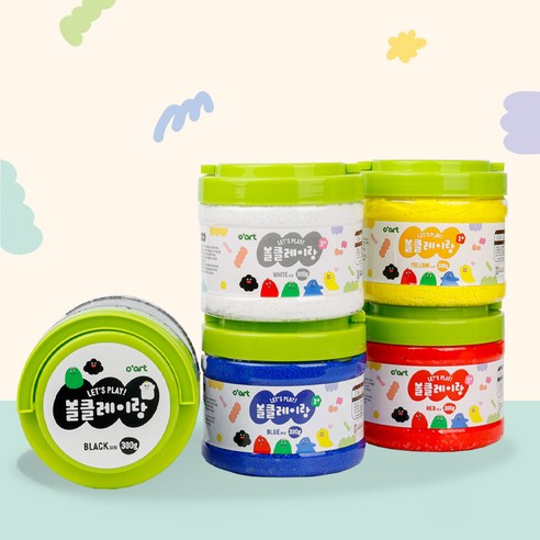 오아트 볼클레이랑 300g 대용량 폼 클레이 17종 택1 미술 놀이 학습 준비물 KC인증