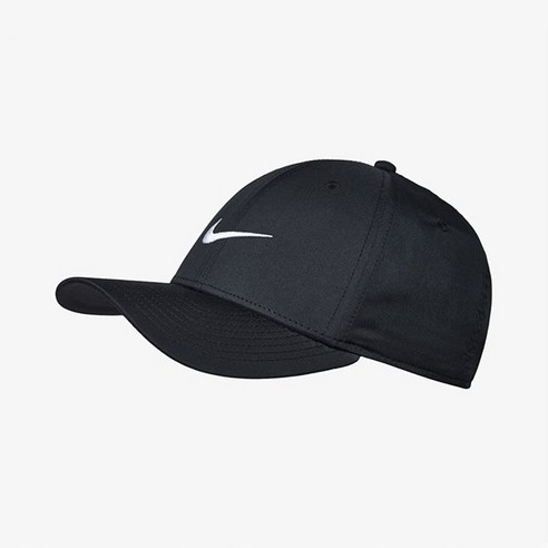 나이키 검정 가벼운 캡 모자 폴리 100% 소재 시원한 모자
