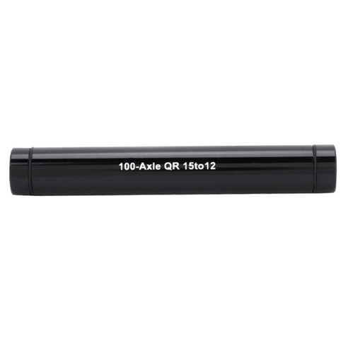 자전거 휠 포크 액슬 15mm 프론트 쓰루 액슬 ~ 12mm 퀵 릴리스 꼬치 어댑터 변환, 블랙, 알루미늄 합금