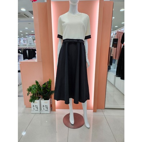 수스 레터링포인트 투피스 원피스 S242BOP527