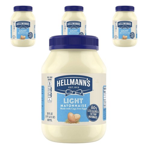 헬만스 Light Mayonnaise, 887ml, 4개