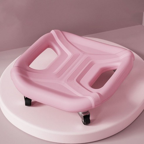 터치온리 논슬립 저소음 AB슬라이드 네모형 4륜 상체 복근운동, 그레이