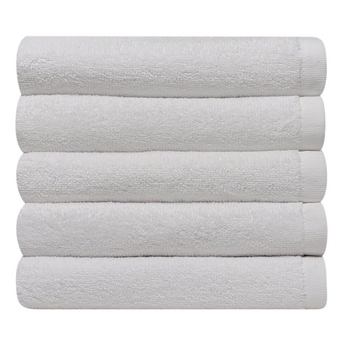 다주타올 데일리 호텔수건 30수 120g, 5개, 퓨어화이트