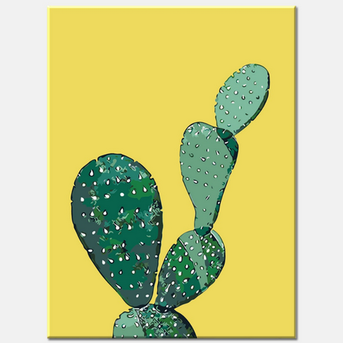 모모픽스페인팅 유화그리기 30x40cm 보테니컬, C07 보테니컬 옐로우캑터스, 1개