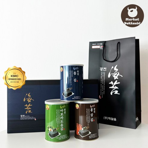맛있는 마켓도깨비 광천김 선물세트, 4개
