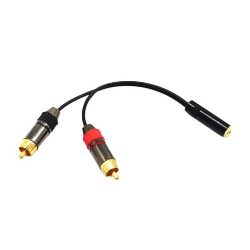 금도금 3.5mm 암-2RCA 남성 스테레오 오디오 Y 케이블, 설명, 설명, 쇼
