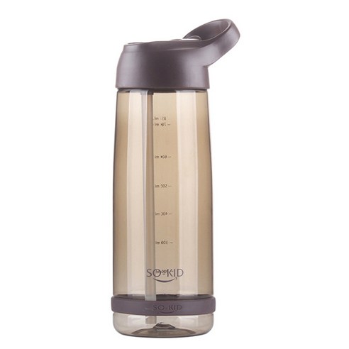프렐러고 스포츠 물병 550ML/850ML/1000ML 휴대 헬스 빨대 물통, 커피 850ML, 850ml