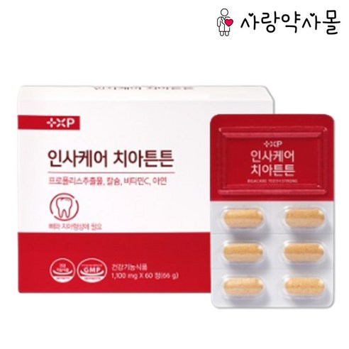 [비타트렌드] 인사케어 뼈와 치아에 도움되는 영양제, 1개, 60정