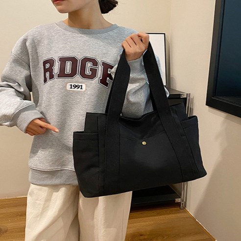 가바몰 데일리 캔버스 숄더 에코백