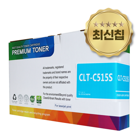 삼성전자 인쇄용 잉크 토너 CLT-C515S, 파랑, 1개