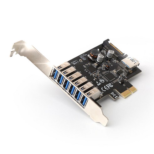 7포트 USB3.0 PCI-Express 확장 카드 NEXT-407NEC LP, 단일상품, 1개