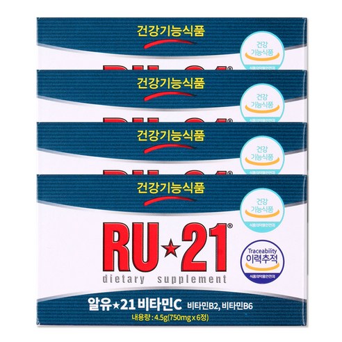 해호 알유21 비타민C 750mg x 6정, 4개