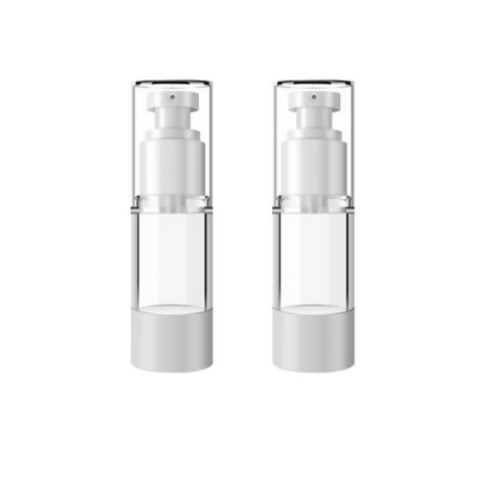 DM 뷰티 휴대용 펌프 로션 플랫 진공 공병 30ml, 혼합 색상, 2개입