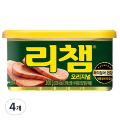   리챔 오리지널 햄통조림, 200g, 4개