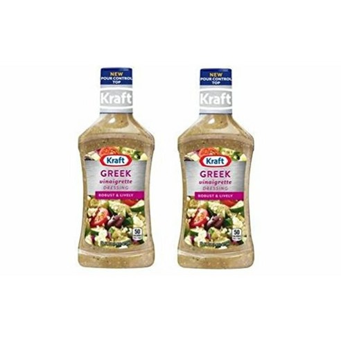 Kraft Greek Vinaigrette Dressing 크래프트 그리스 비네그레트 드레싱 473ml 2팩, 2개