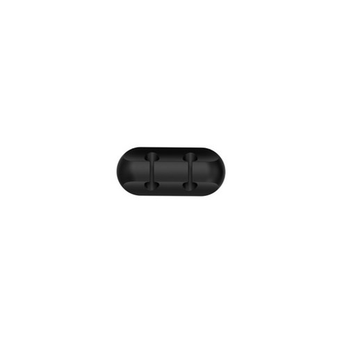 케이블 관리 클립 케이블 관리 케이블 홀더 USB/충전 케이블 정리용 실리콘 케이블, 2 솔트 블랙, 설명한대로