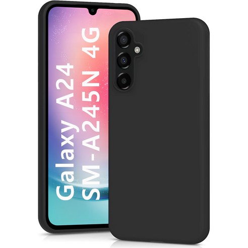 갤럭시a24 추천 상품아칸크 젤리 실리콘 휴대폰 케이스+지문인식 보호필름 증정 풀세트 제품 사진