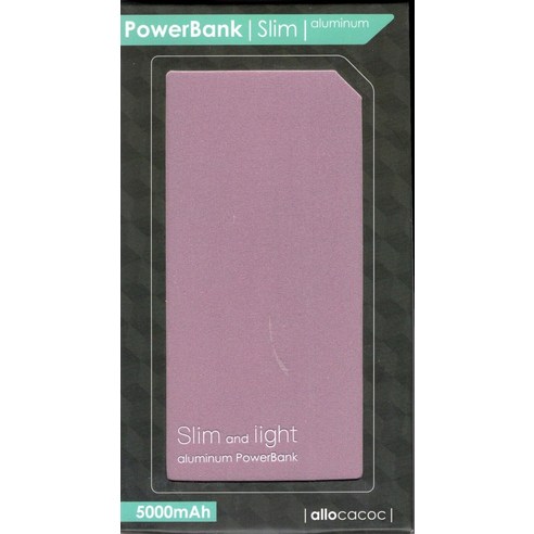 Allocacoc 휴대용 휴대폰 충전기 배터리/백업 전원 은행 애플 또는 Android 5, Silver