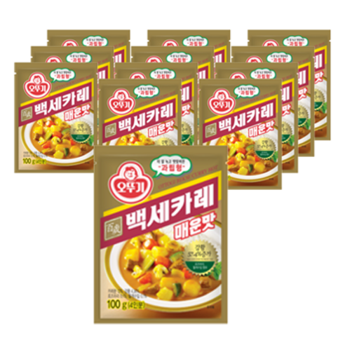 오뚜기 백세카레 매운맛, 100g, 12개