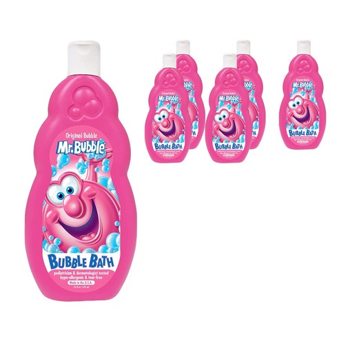 미스터버블 오리지널 어린이용 거품목욕제 딸기향, 473ml, 6개