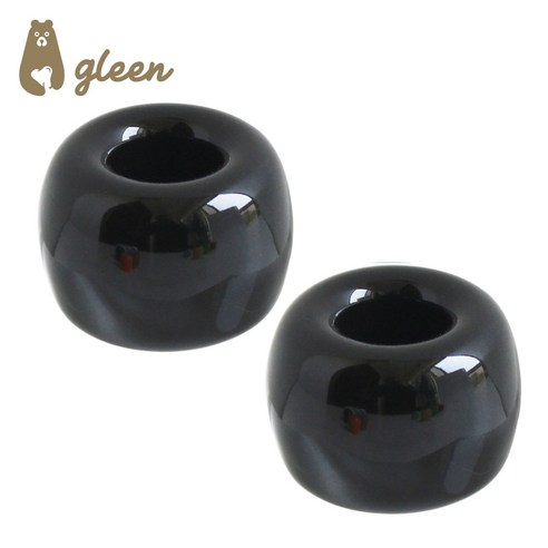 gleen 글린 세라믹 칫솔꽂이 볼펜꽂이, 2개, 칫솔꽂이-블랙