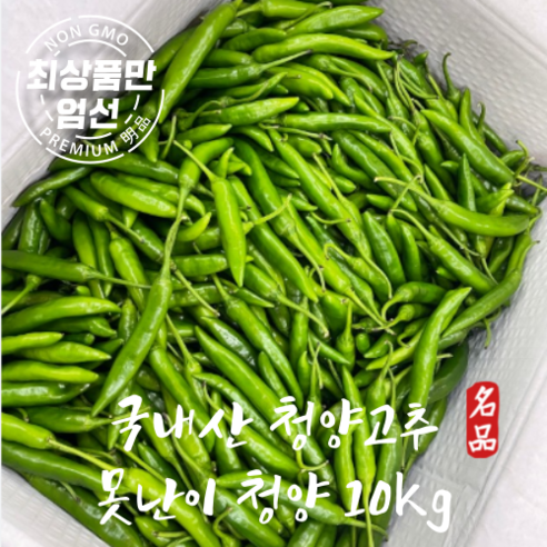 국내산 청양고추 매운 고추 못난이 청양 10kg 대용량 할인가, 1개