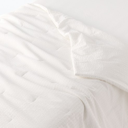 무인양품 MUJI 면 서커 얇은 이불 S JAAV1A3S, 오프 화이트