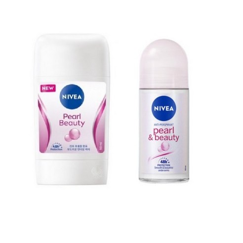 니베아 펄앤뷰티 스틱 롤온 NIVEA PEARL BEAUTY, 100ml, 1개