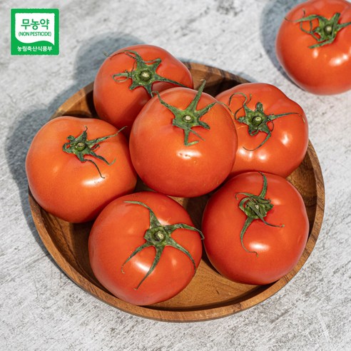 무농약 무농약이상급 친환경 완숙토마토 1kg 2팩, 2개