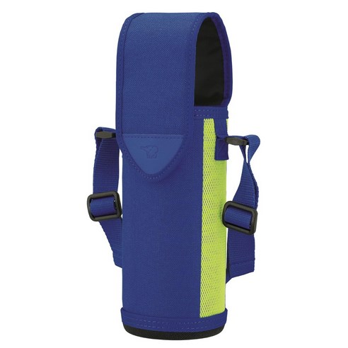 조지루시 보온병 텀블러 파우치 라임블루 MCDA02AG 직경 6.5cm 높이 21.5-22cm, 1개, 블루 + 옐로