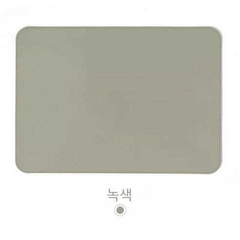 가죽 캠핑 테이블보 매트 방수, 녹색