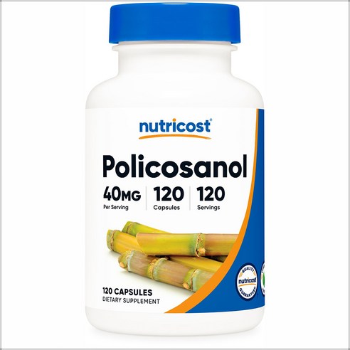 뉴트리코스트 폴리코사놀 Policosanol 40mg 120캡슐 3세트, 3개