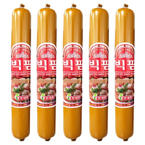 롯데햄 빅팜 군대간식 전투식량, 150g, 5개