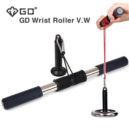 리스트롤러 GD그립 WRIST ROLLER V.W 전완근단련 악력기 완력, 1개 Best Top5