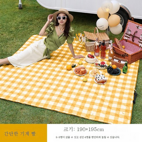 DFMEI 피크닉 매트 아웃도어 방수 텐트 매트 피크닉 피크닉 피크닉 방습 매트 풀입니다평방석입니다., 코랄 한정(190*195cm)）