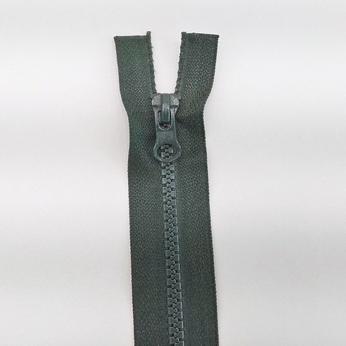 24인치 60cm 5호 비슬론 점퍼지퍼, 1세트, 카키색