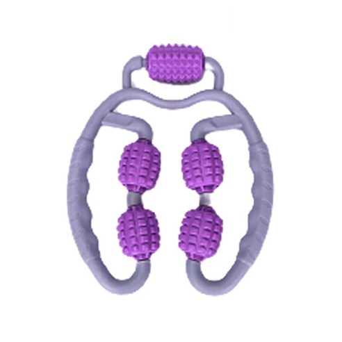 종아리안마기  5롤 회전 롤링 종아리 마사지기, 1개, 핑크